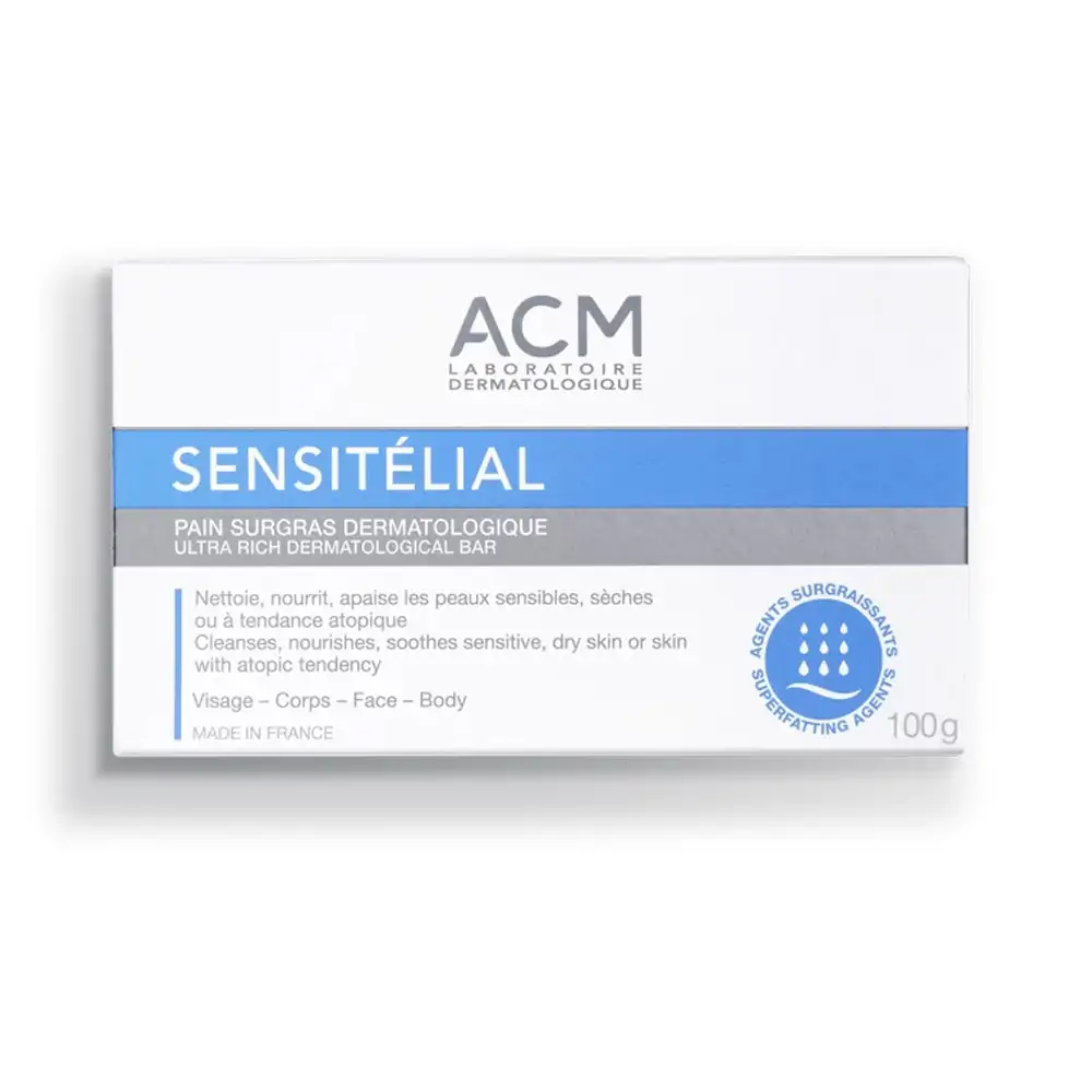 Promo ! Acm Sensitélial Pain Surgras Dermatologie 100g
