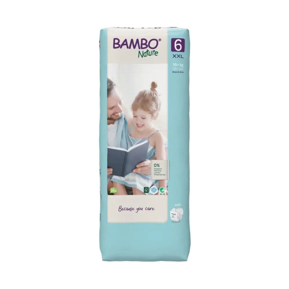 Promo ! Bambo Nature 40 Couches Ecologiques Jumbo t6 xxl 16+kg