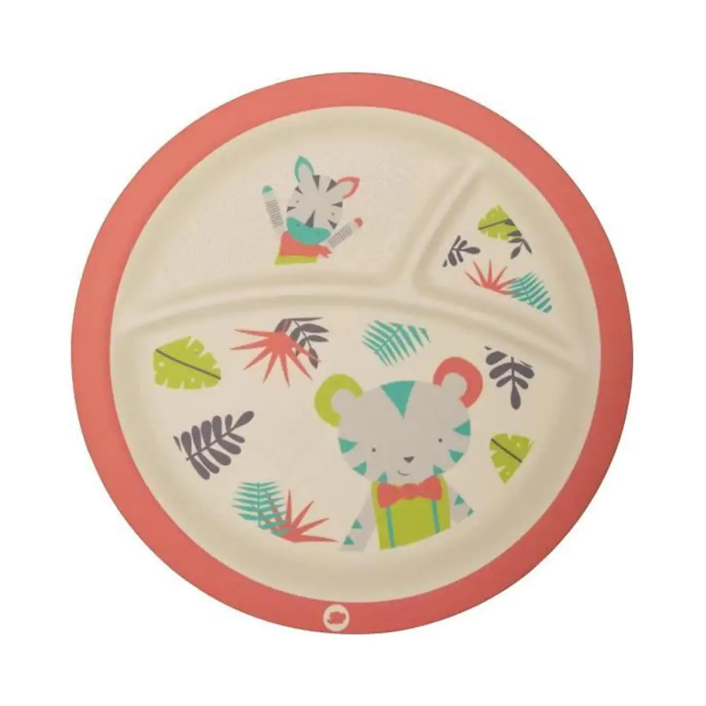 Promo ! Bébé Confort Assiette En Bambou Avec Compartiments Jungle Vibes +9m