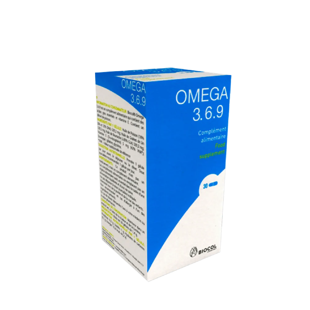 Promo ! Biocol Omega 3.6.9 30 Gélules Circulation