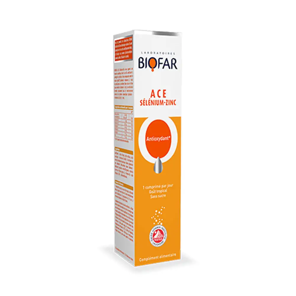 Promo ! Biofar ACE Sélénium Zinc 20 Comprimés