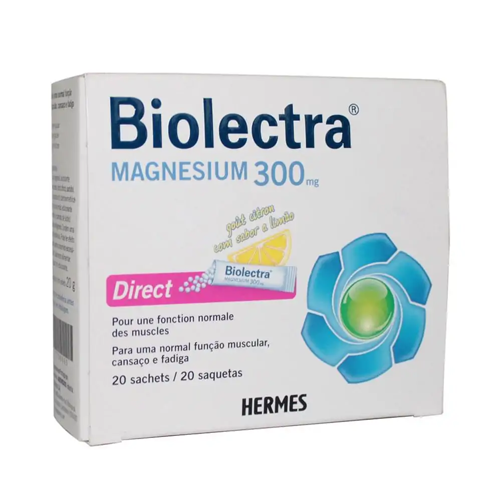 Promo ! Biolectra Magnésium Direct 20 Sachets de 300 mg