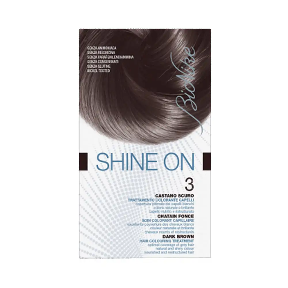 Promo ! Bionike Shine On 3 Chatain Fonce Soin Colorant Capillaire