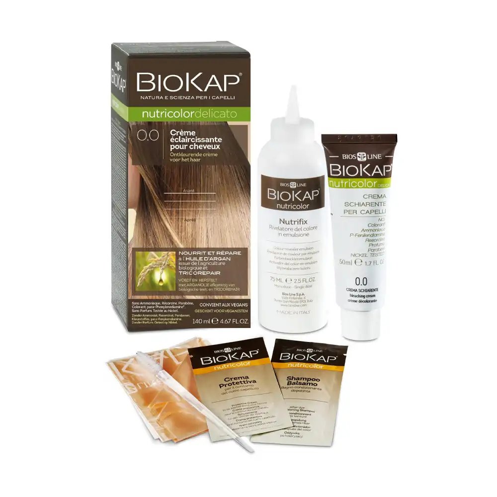 Promo ! Biokap Nutricolor Delicato crème Eclaircissante pour Cheveux 0.0 140ml