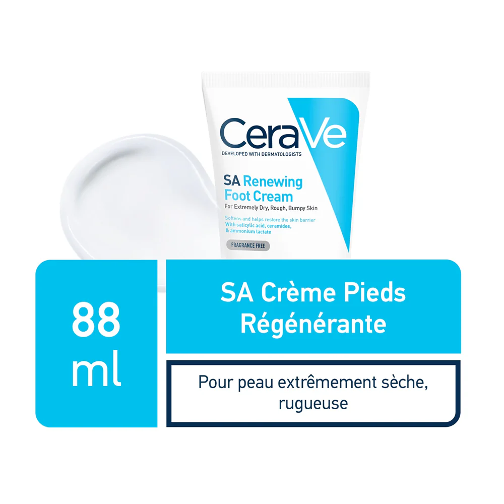 Promo ! Cerave SA Crème Pieds Régénérante 88ml