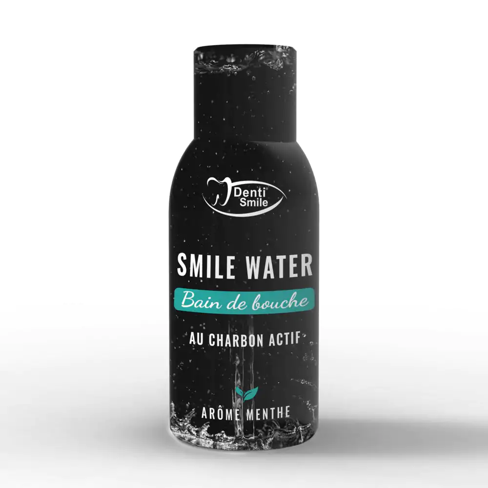 Promo ! Denti-smile Bain de bouche au charbon actif 300ml