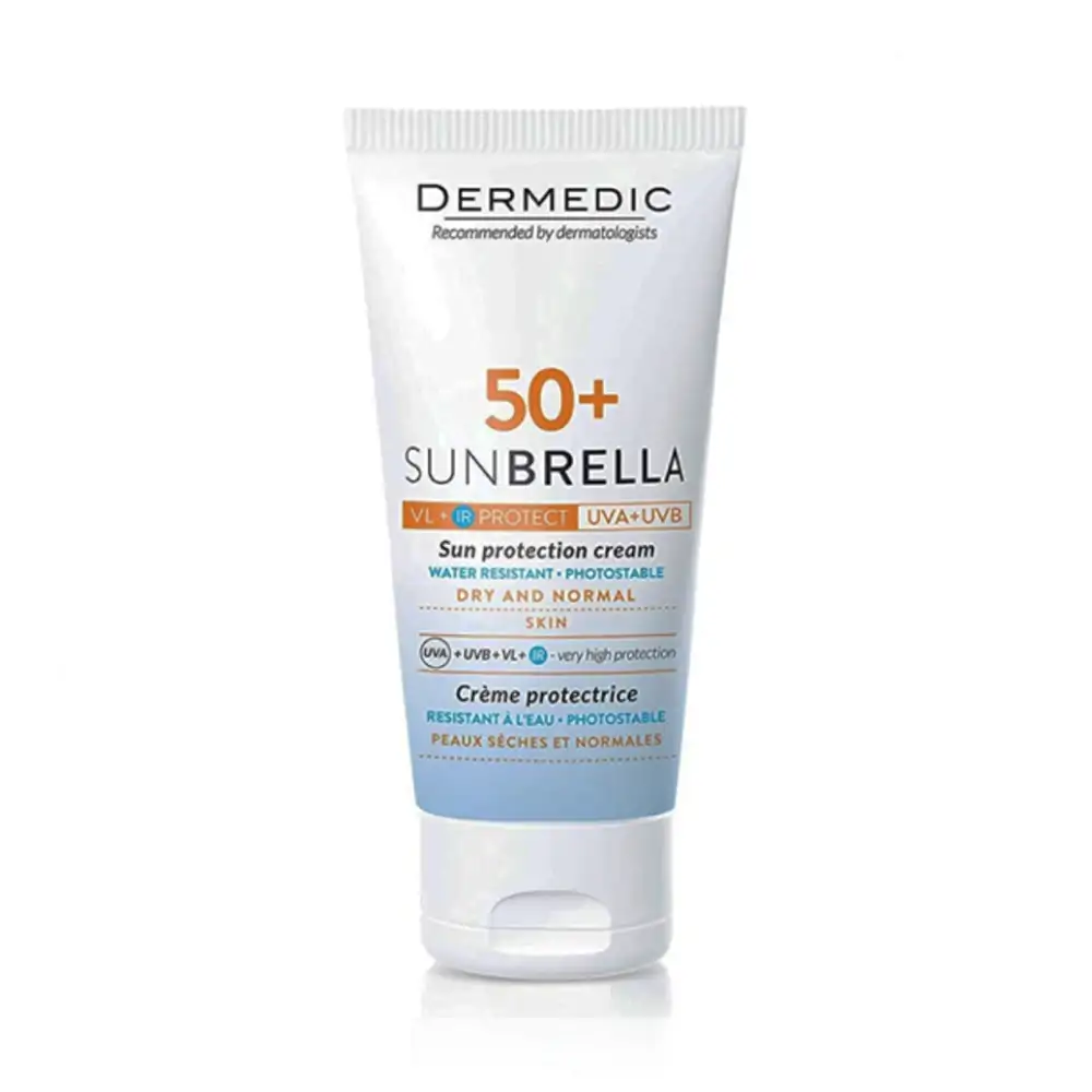 Promo ! Dermedic Sunbrella Crème SPF 50+ Peau Séches Et Normales 50ml