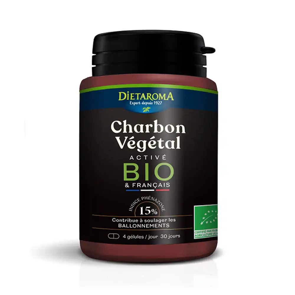Promo ! Dietaroma Charbon Végétal Activé 120 Gélules