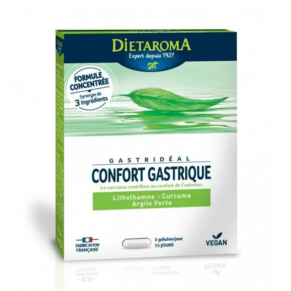 Promo ! Dietaroma Gastrideal Confort Gastrique 45 Gélules
