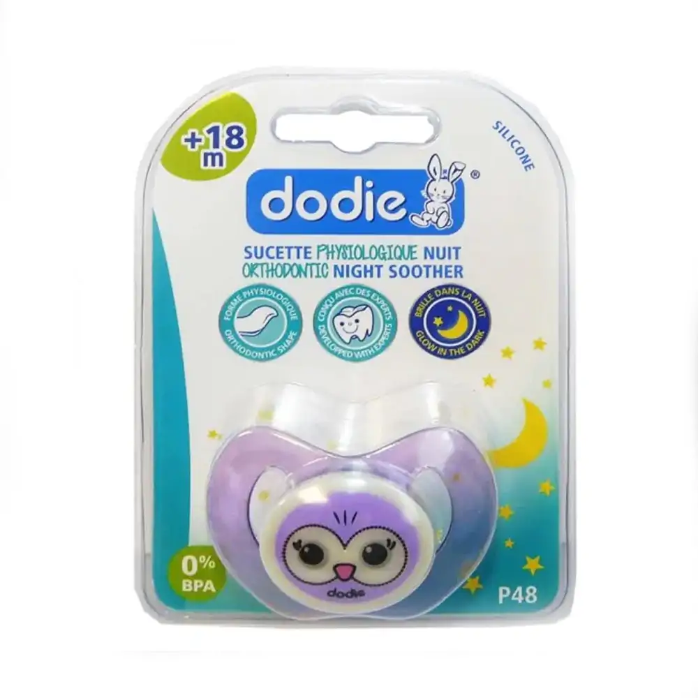 Promo ! Dodie Sucette Physiologiques Nuit +18m P48