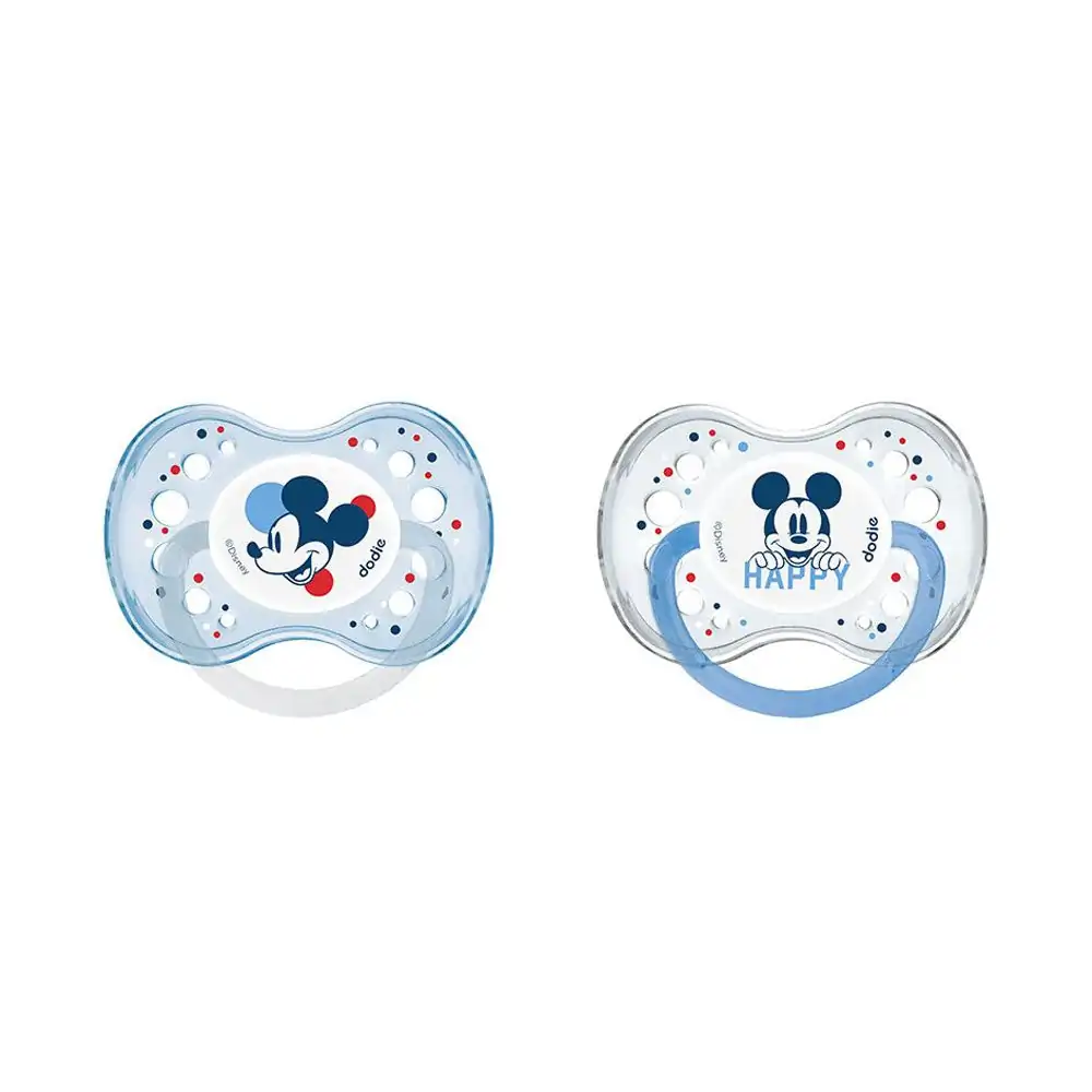 Promo ! Dodie 2 Sucettes Anatomique Nuit Mickey +18m A75