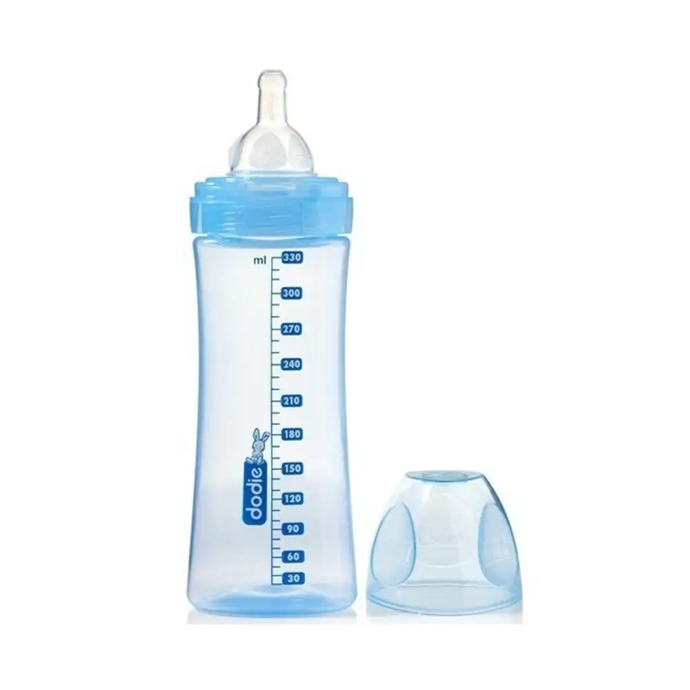 Promo ! Dodie Biberons Initiation+ Bleu Tétine D3 330ml