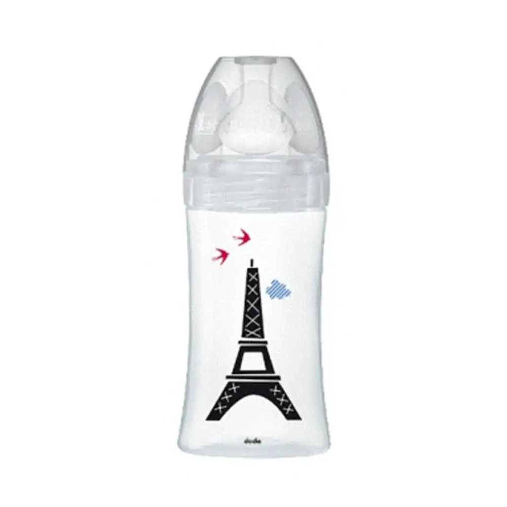 Promo ! Dodie Biberons Verre Sensation+ Anti-Coliques Tétine Plate Débit Lent Paris +0m 270ml