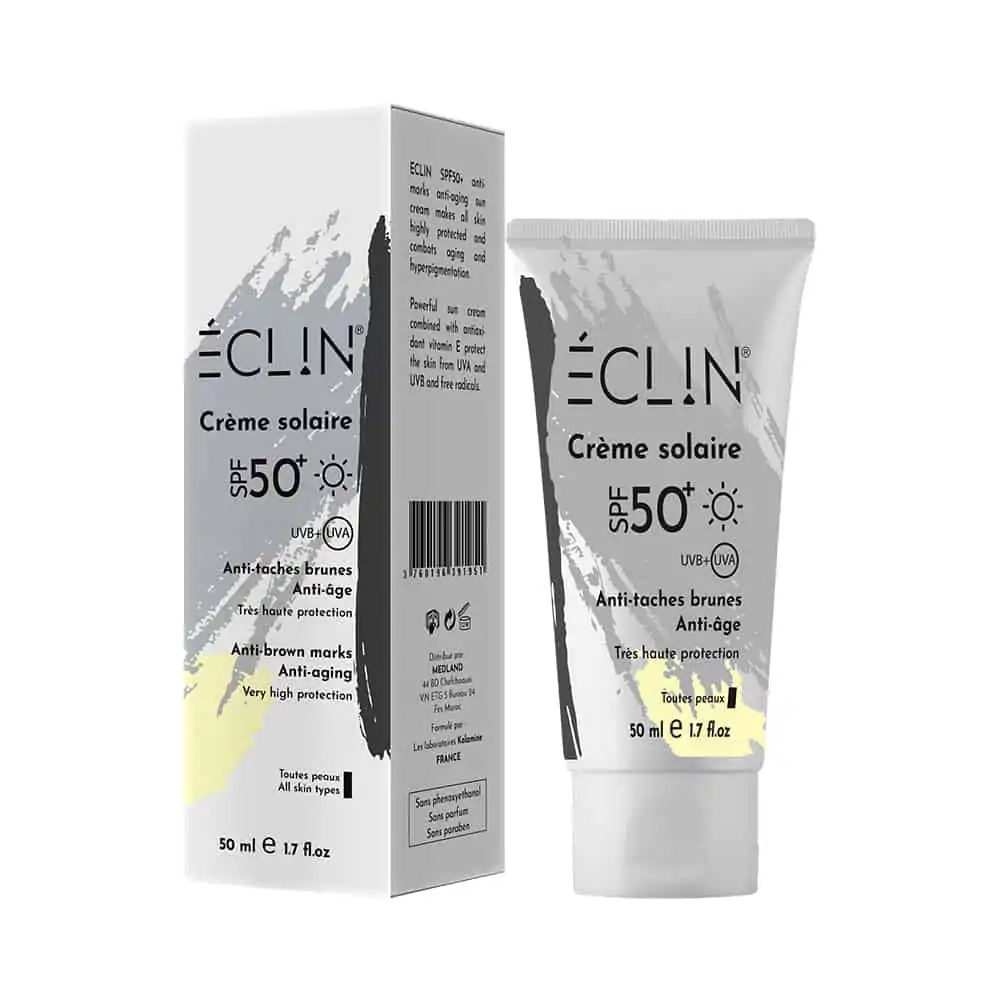 Promo ! Eclin Ecran solaire Anti-Tâche Anti-Age SPF50+ 50ml