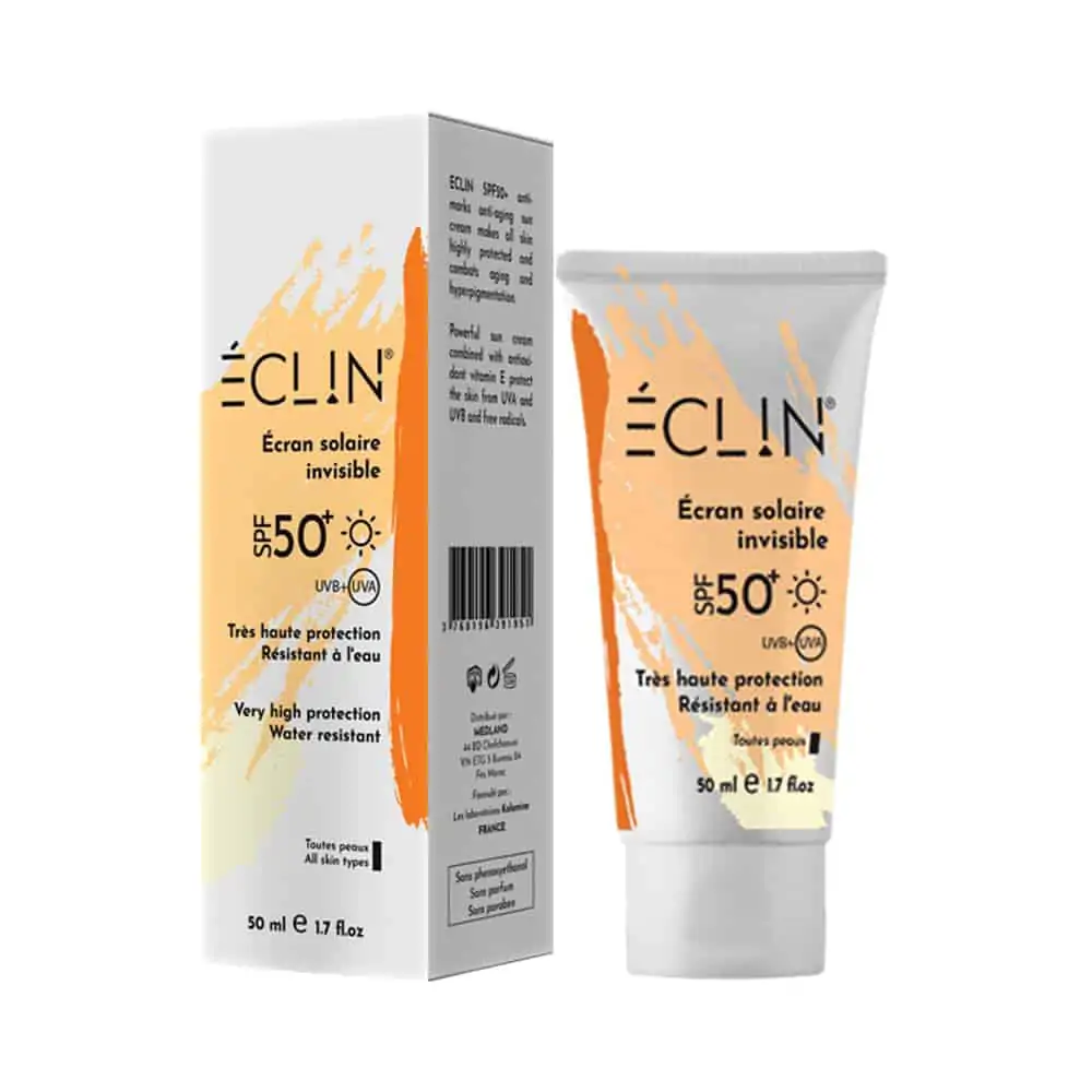 Promo ! Eclin Ecran Solaire Invisible SPF50+ 50ml