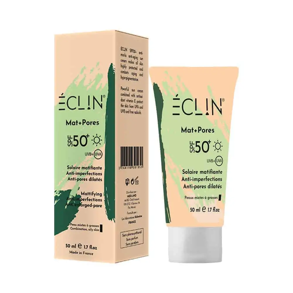 Promo ! Eclin Ecran Invisible Anti-Acné Mat+ Pores SPF50+ 50ml
