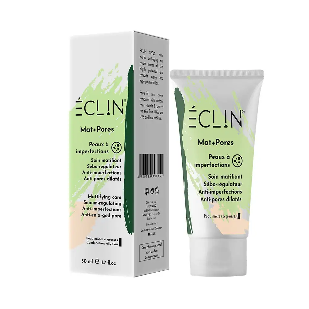 Promo ! Eclin Crème Anti-Acné Mat+ Pores 50ml