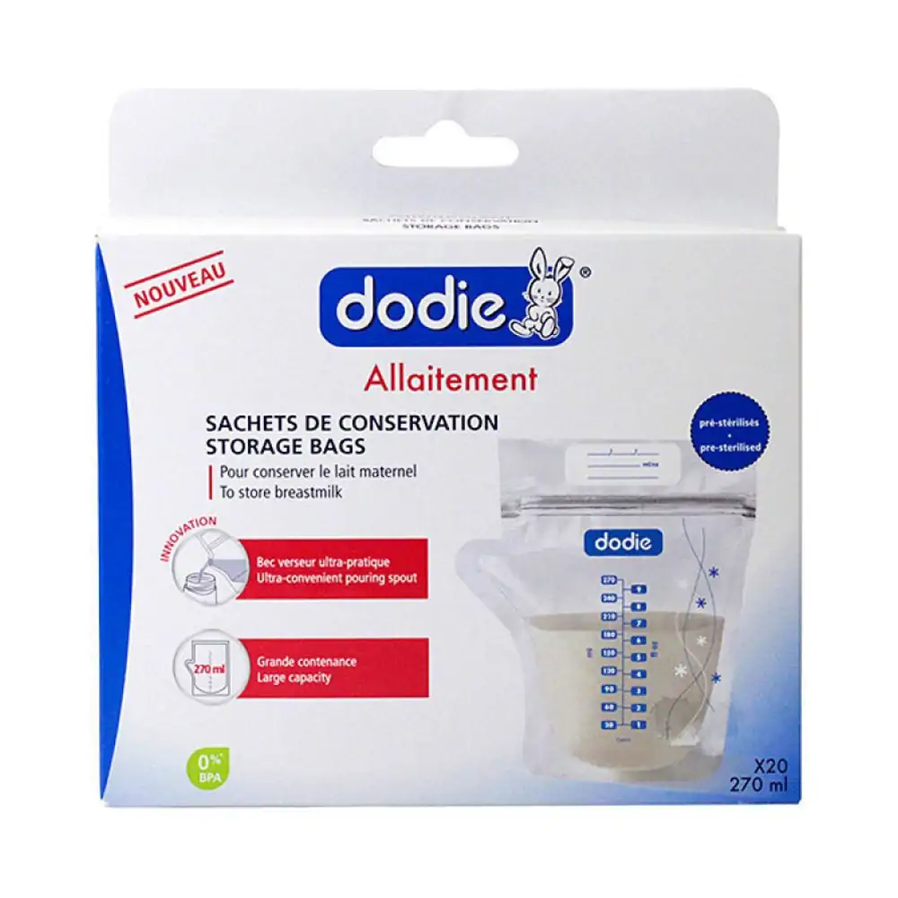 Promo ! Dodie Sachets De Conservation Allaitement 20 Pièces