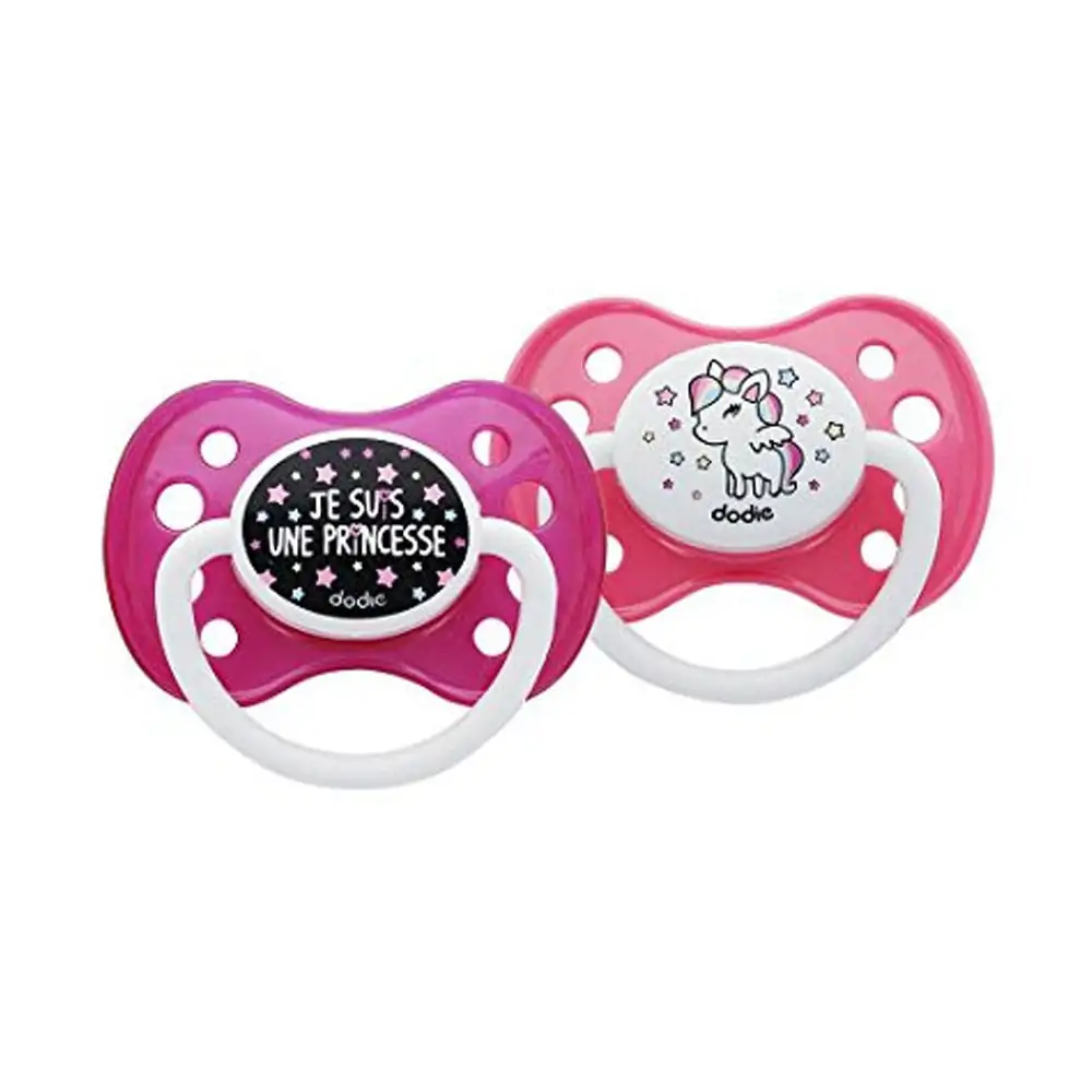Promo ! Dodie 2 Sucette Anatomique Duo Girly +6m A70