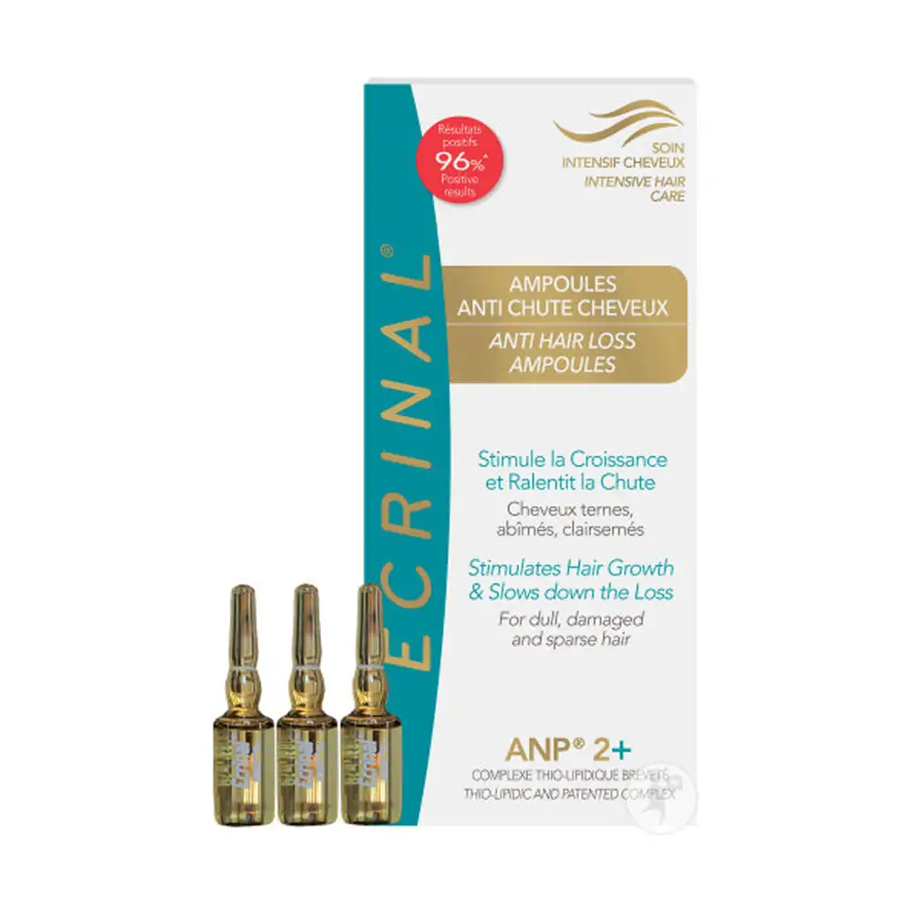 Promo ! Ecrinal ANP 2+ Ampoules Anti-Perte Cheveux 8x5ml