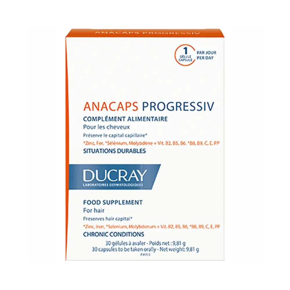 Promo ! Ducray Anacaps Progressiv 30 Gélules