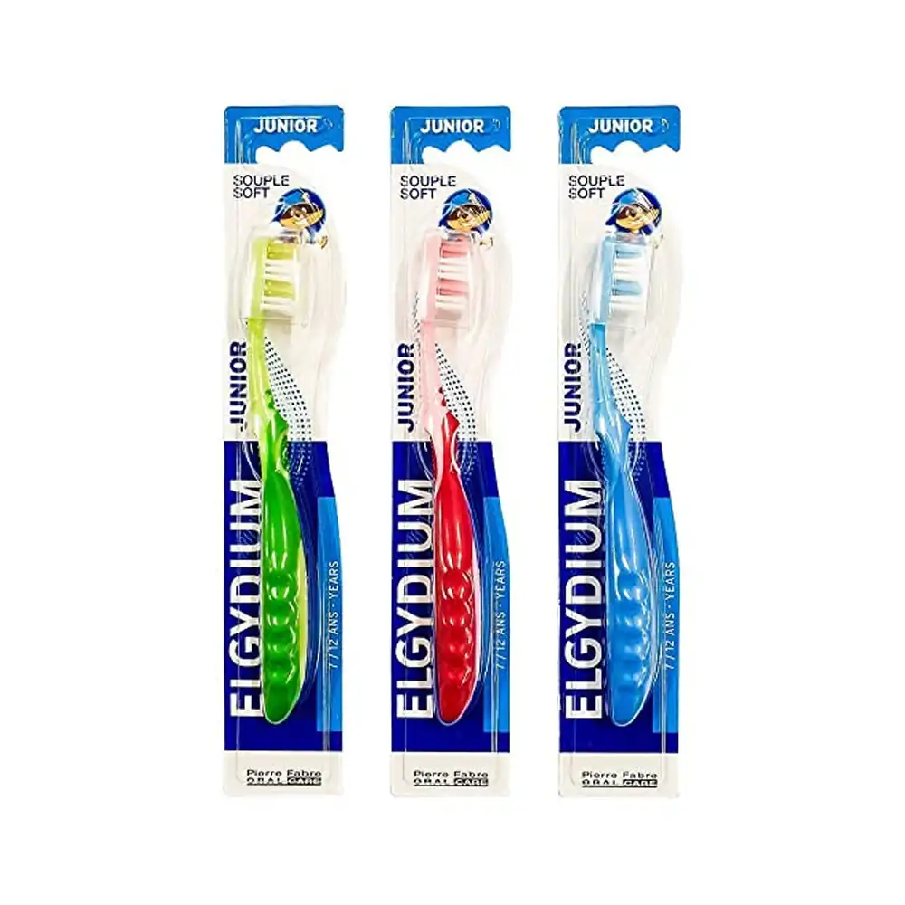 Promo ! ELGYDIUM brosse à dents Junior 7/12 ans