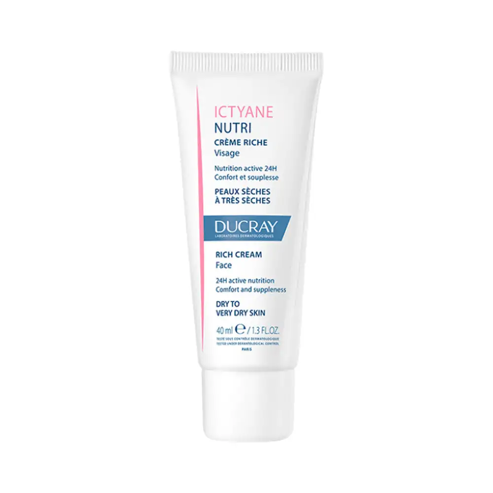 Promo ! Ducray ICTYANE NUTRI Crème Riche Visage 40ml