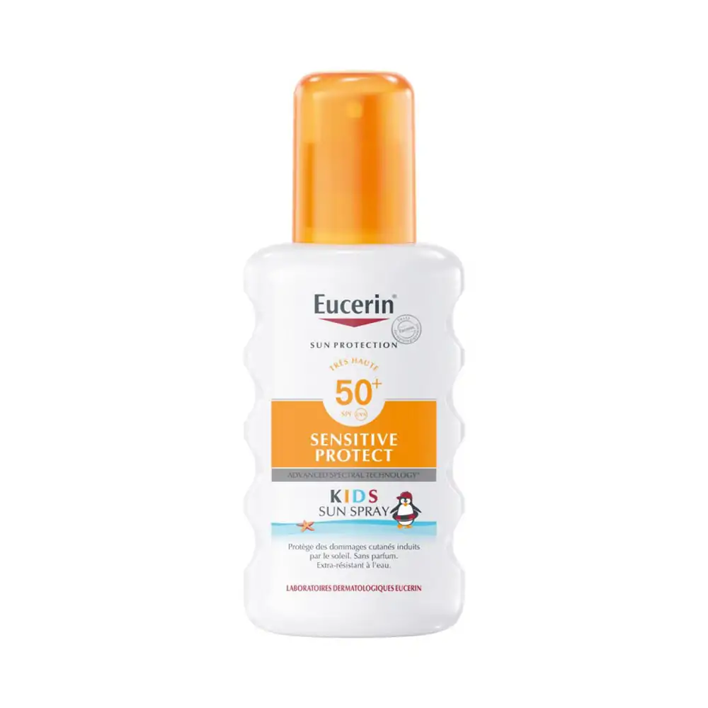 Promo ! Eucerin SUN PROTECTION Sensitive Protect KIDS Spray SPF50+ 200ml