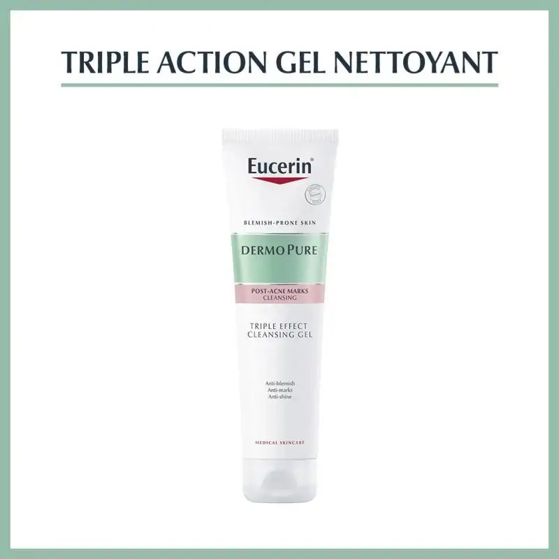 Promo ! EUCERIN DERMOPUR GEL NETTOYANT TRIPLE ACTION | 150 ml