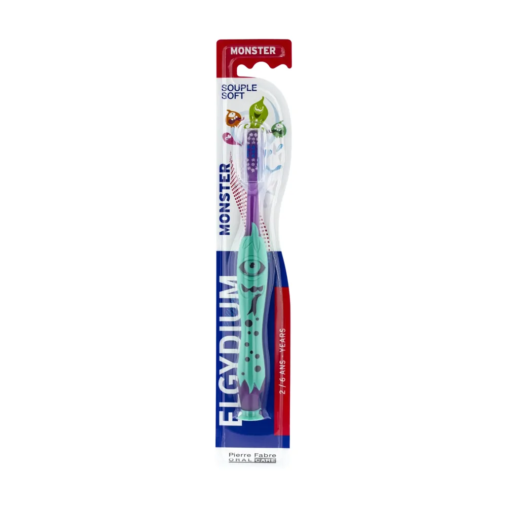 Promo ! ELGYDIUM Kids Monster 2/6 ans brosse à dents enfant