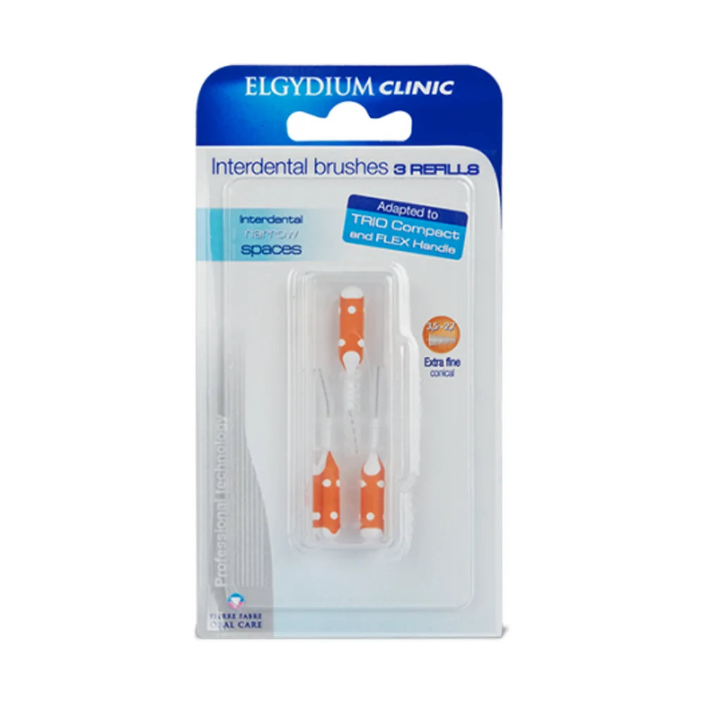 Promo ! ELGYDIUM Clinic Recharge Brossettes Interdentaires 2.7-3.5 mm