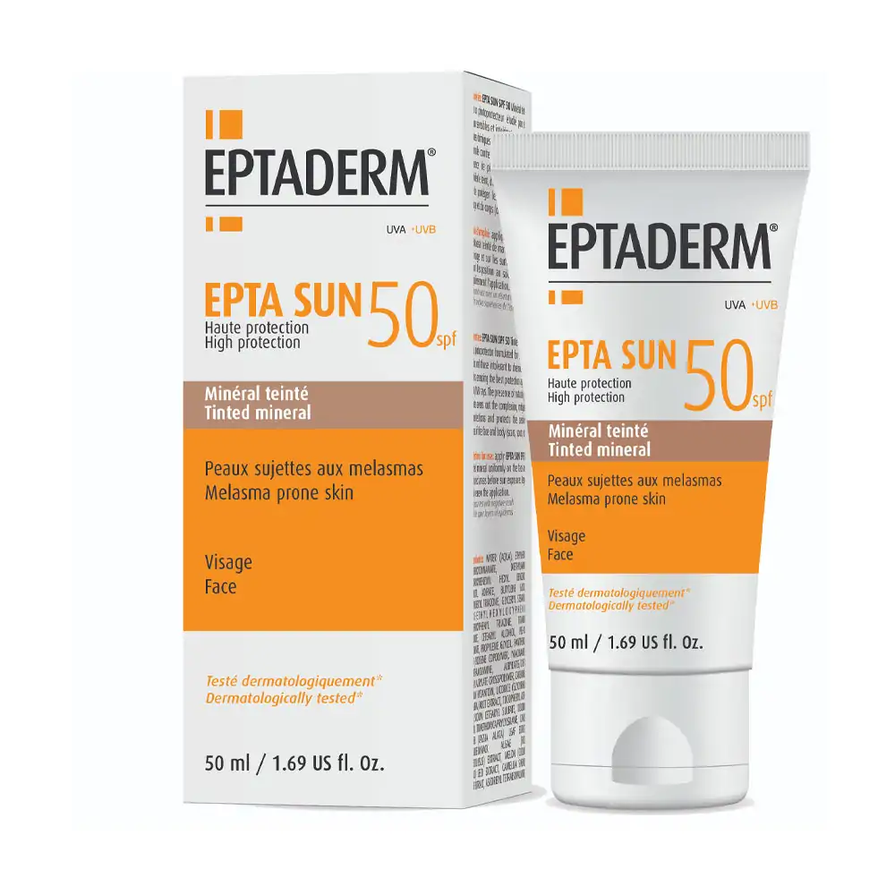 Promo ! Eptaderm Sun 50+ Minéral Teinté 40ml