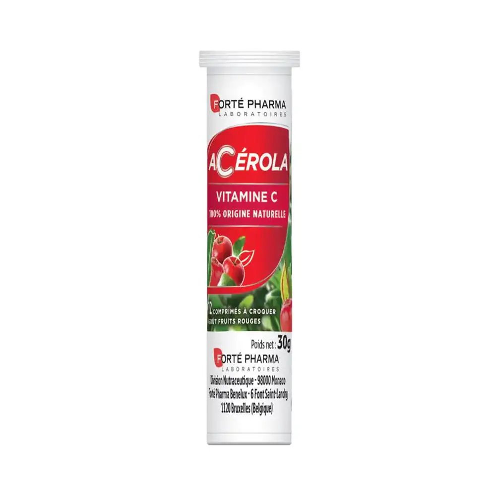 Promo ! Forté Pharma Acérola Vitamine C 12 Comprimés