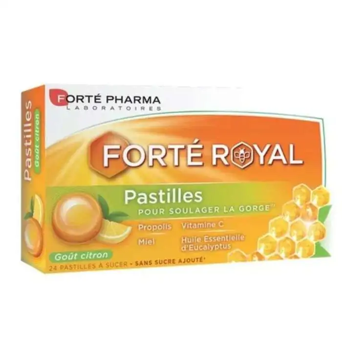 Promo ! FORTE PHARMA FORTE ROYAL 24 PASTILLES GOUT CITRON
