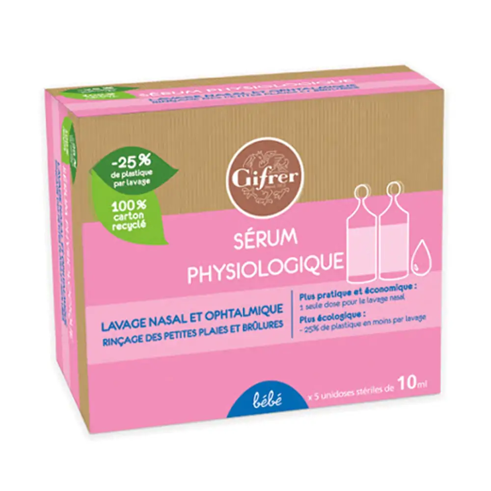 Promo ! Gifrer Sérum Physiologique 5 Unidoses