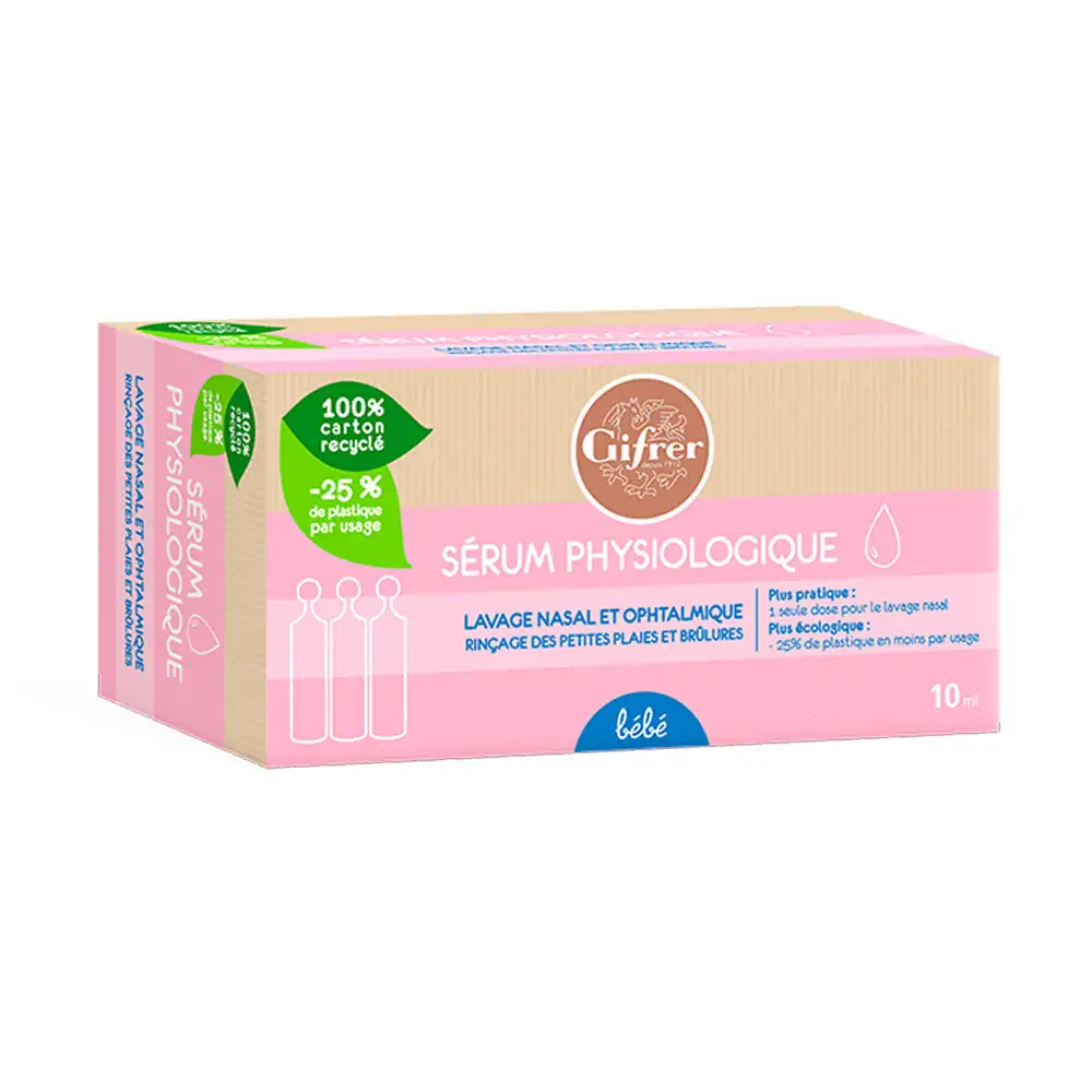Promo ! Gifrer Sérum Physiologique 12 Unidoses 5ml