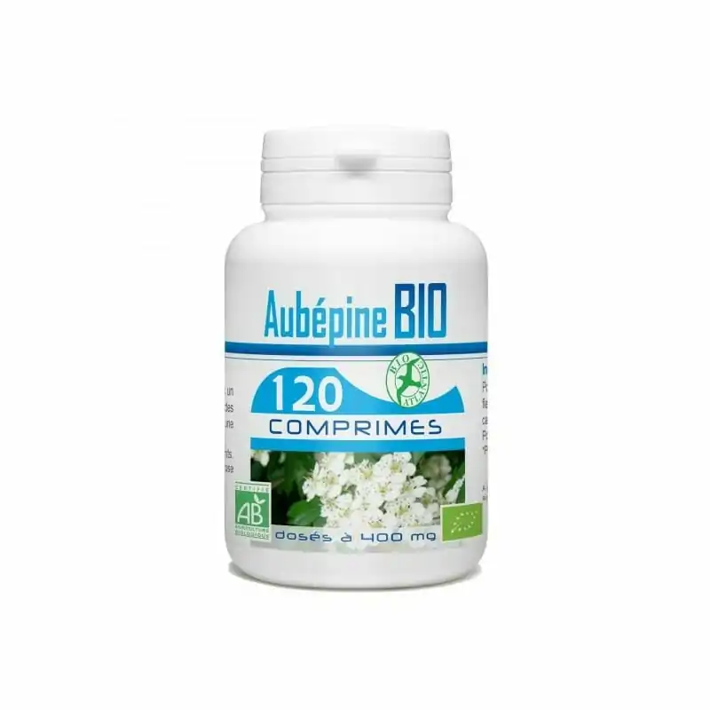 Promo ! Aubépine Bio 400mg 120 Comprimés