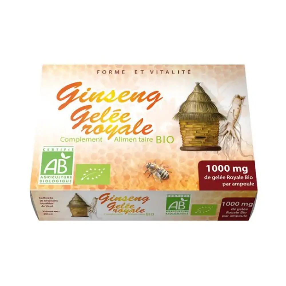 Promo ! GPH Diffusion Ginseng Gelée Royale 1000mg 20 Ampoules