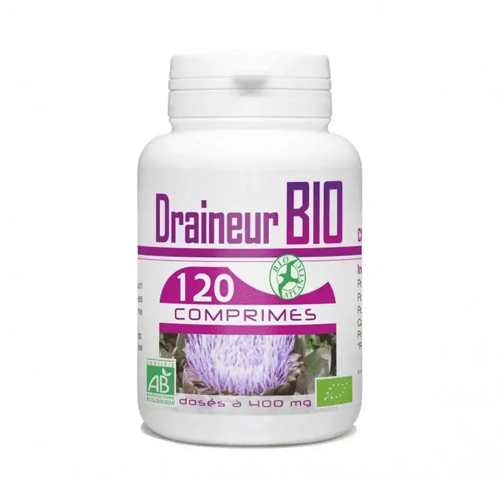 Promo ! GPH Diffusion Draineur Bio 400mg 120 Comprimés