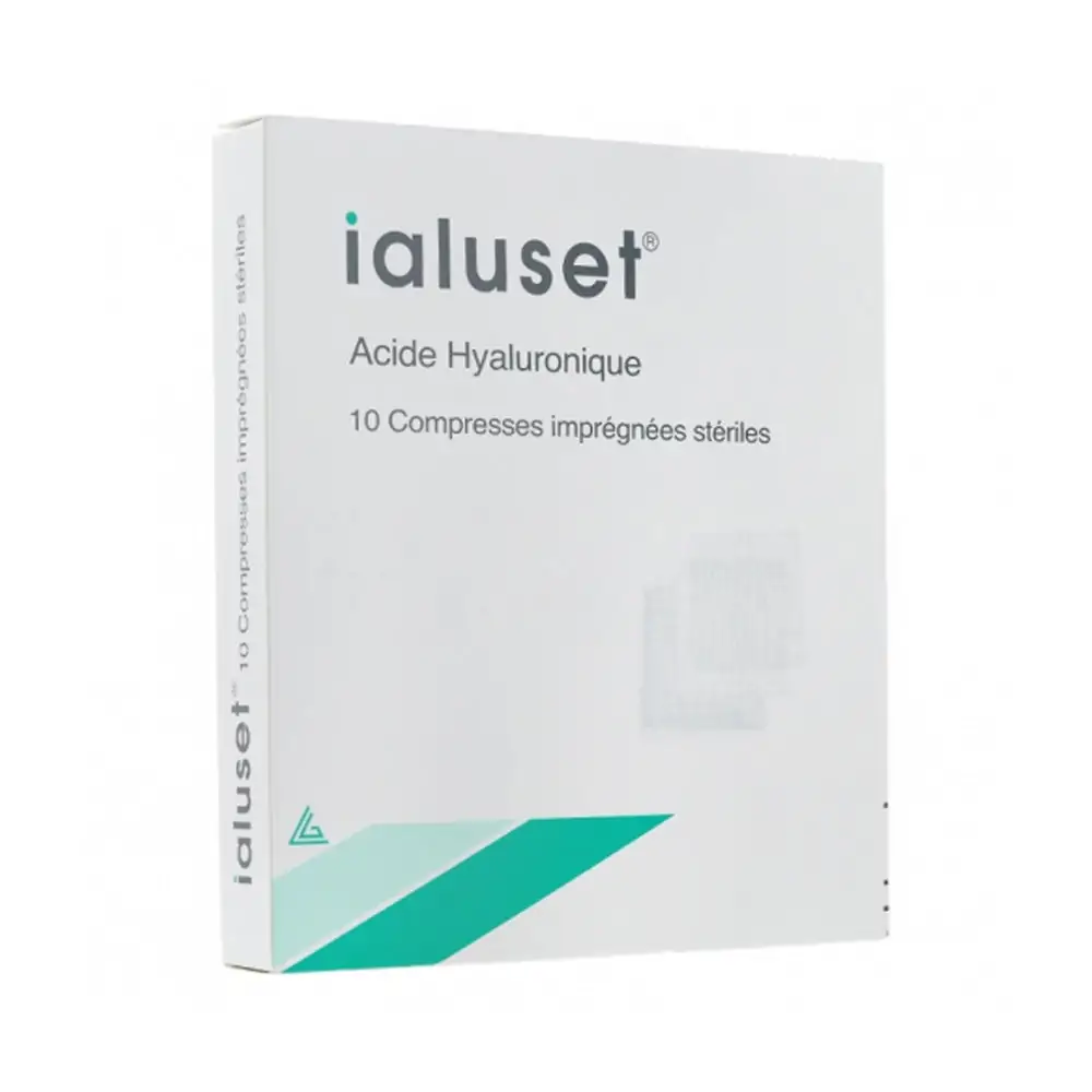 Promo ! Ialuset Compresses à l’acide Hyaluronique Boite de 10 Unités