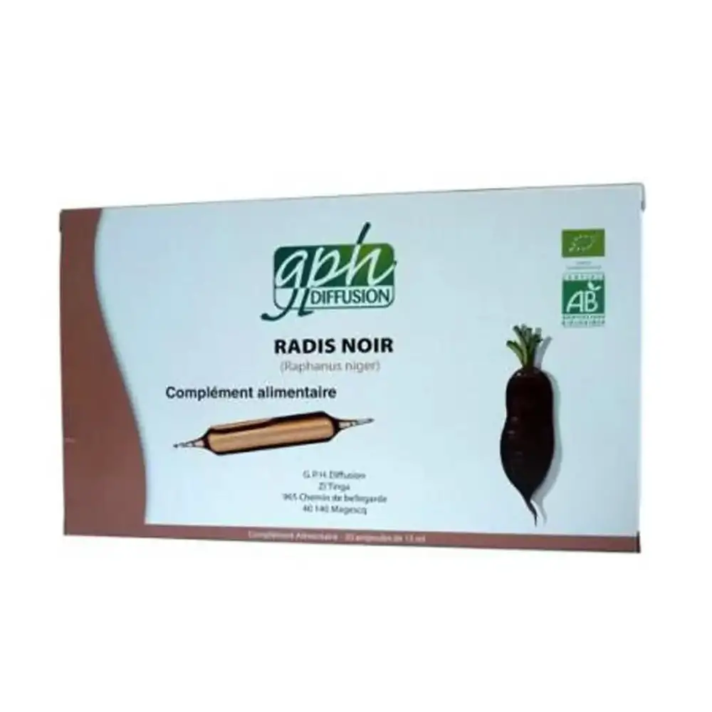 Promo ! GPH Diffusion Radis Noir 20 Ampoules 15ml