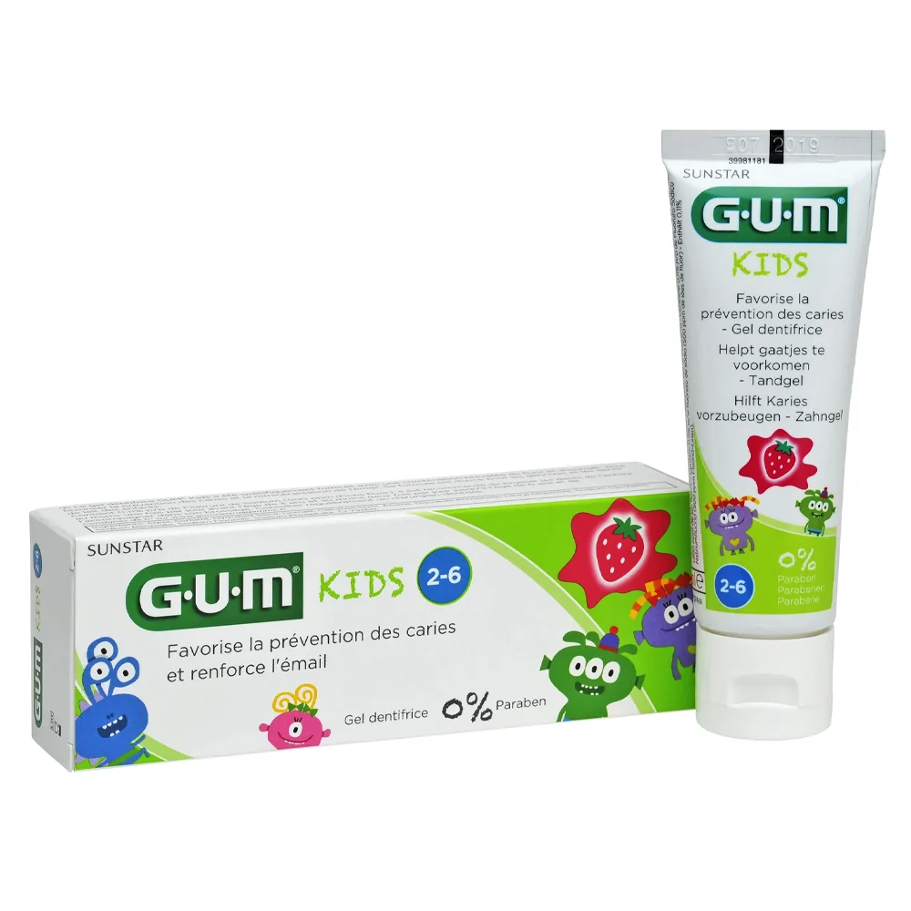 Promo ! Gum KIDS 2-6 ans Gel Dentifrice 50ml (3000)