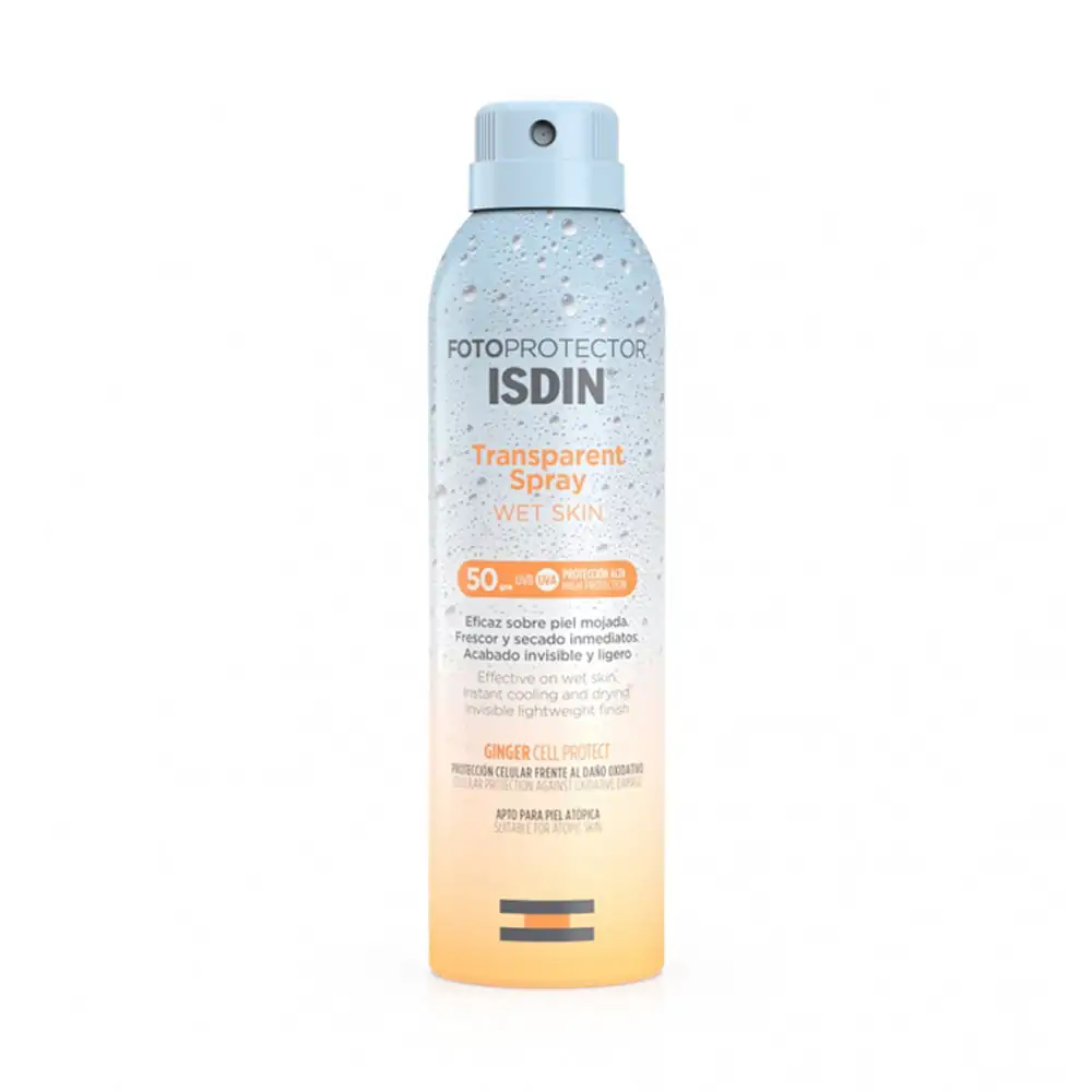 Promo ! Fotoprotector ISDIN Trasparent Spray Wet Skin SPF50 250ml