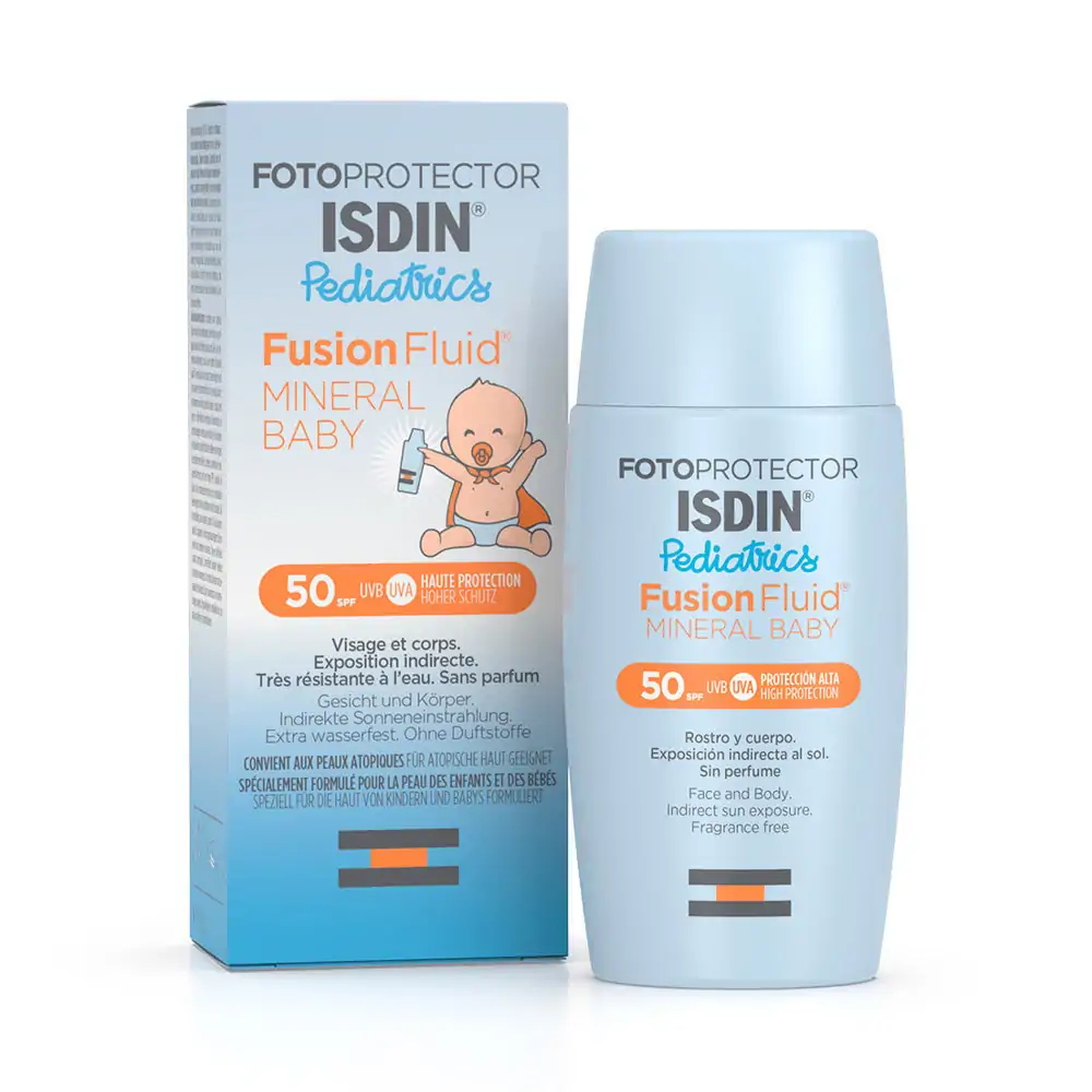 Promo ! Fotoprotector ISDIN Fusion Fluid Mineral Pediatrics SPF50+ 50ml