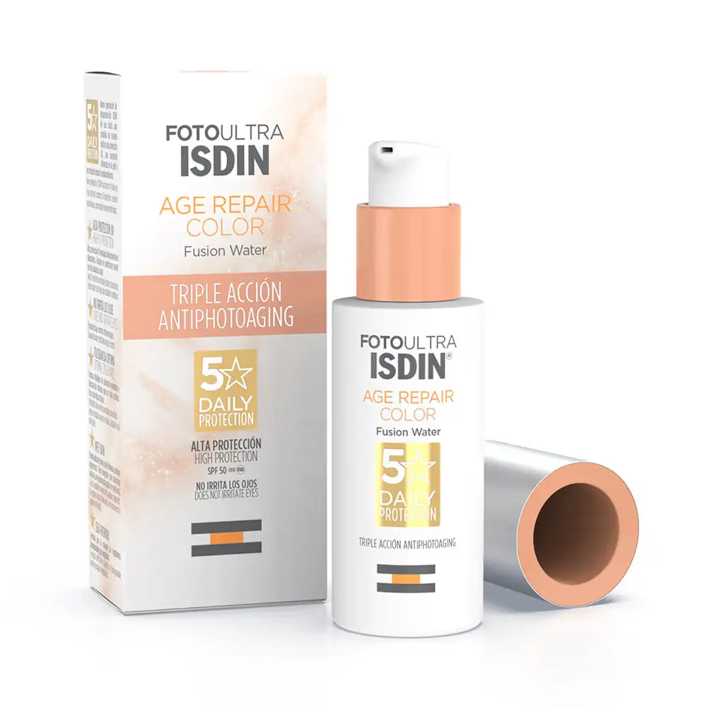 Promo ! Foto Ultra ISDIN Age Repair Color Fusion Water SPF50+ 50ml
