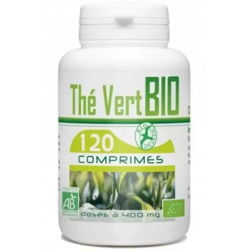 Promo ! GPH DIFFUSION Thé Vert BIO 400 Mg | 120 Comprimés