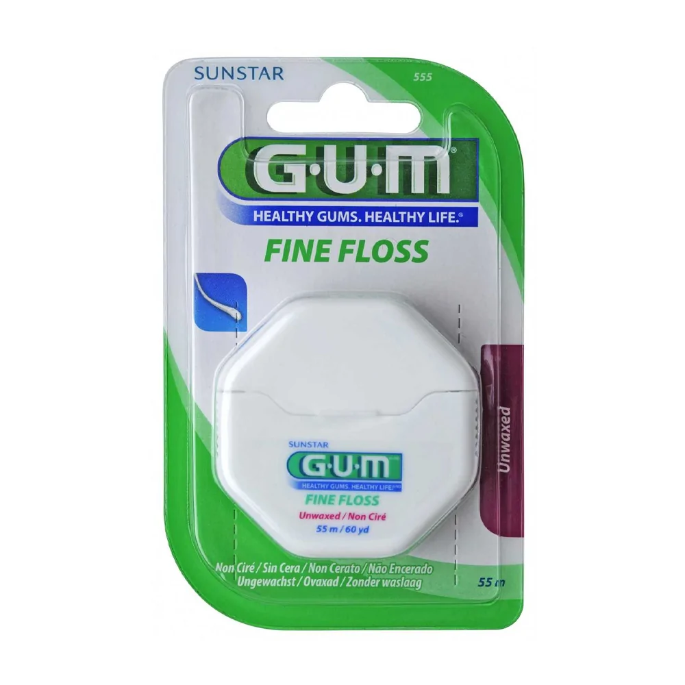 Promo ! Gum FINE FLOSS Fil Dentaire Non Ciré 55m