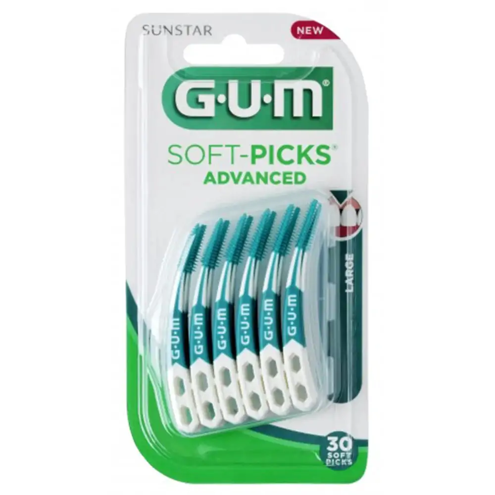 Promo ! Gum Soft Picks Advanced Large 30pcs 651