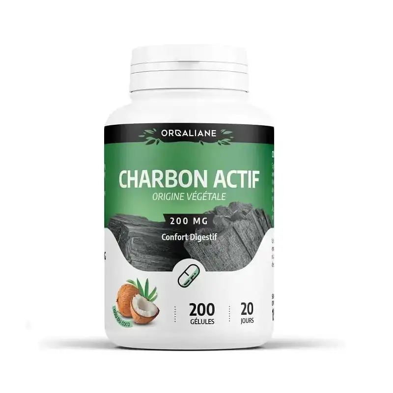 Promo ! GPH DIFFUSION Charbon Végétal 210 Mg Gélules