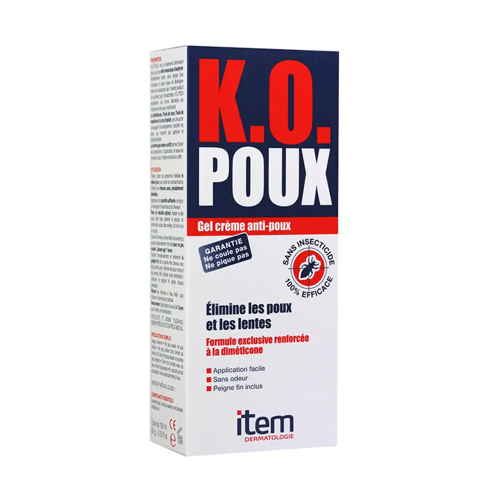 Promo ! Item k.O Poux Gel Crème 100ml